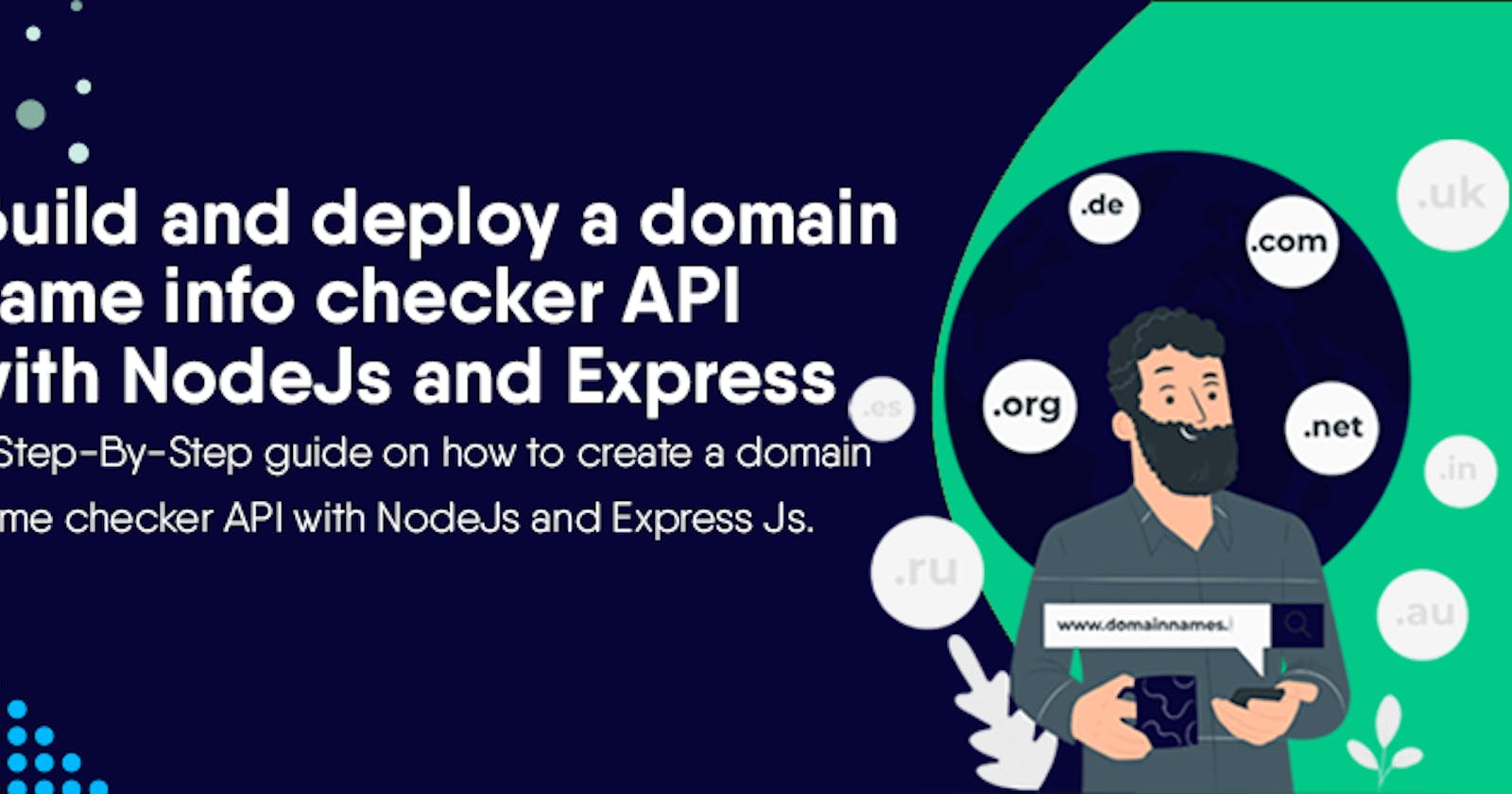 Build a domain name info checker API with Node Js and Express Js
