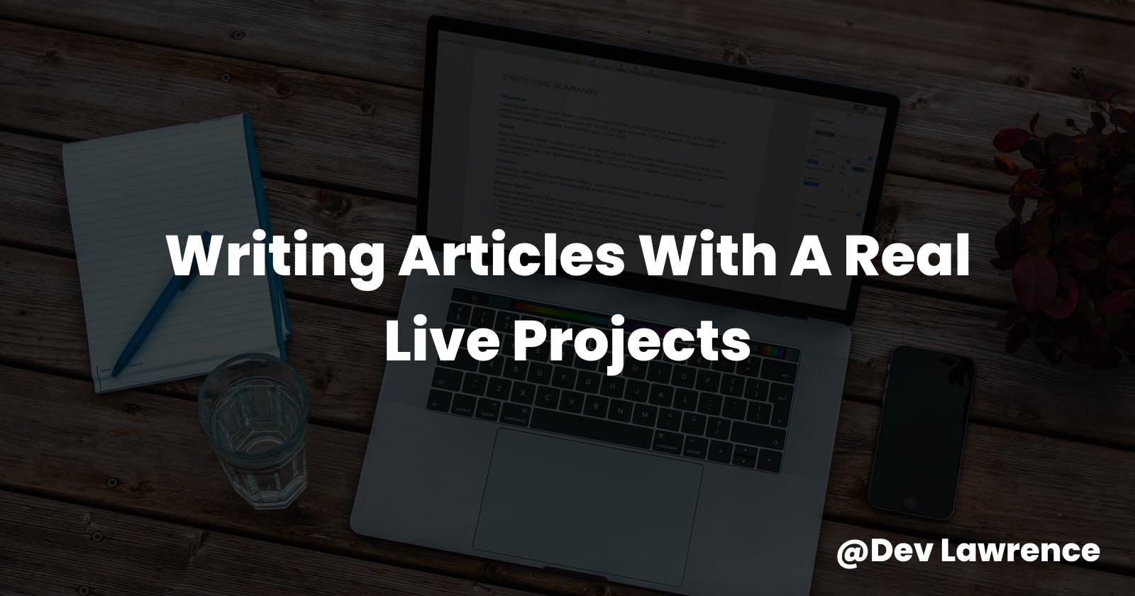 My approach on writing an article with a real live project