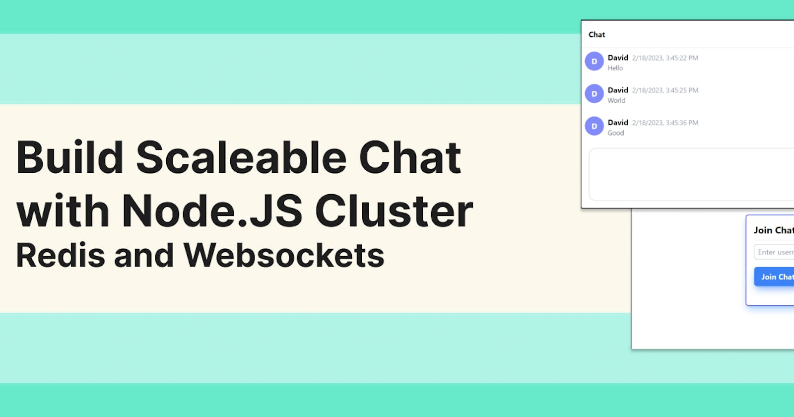 Build Node.JS Chat App with WebSocket, Node.js Cluster and Redis