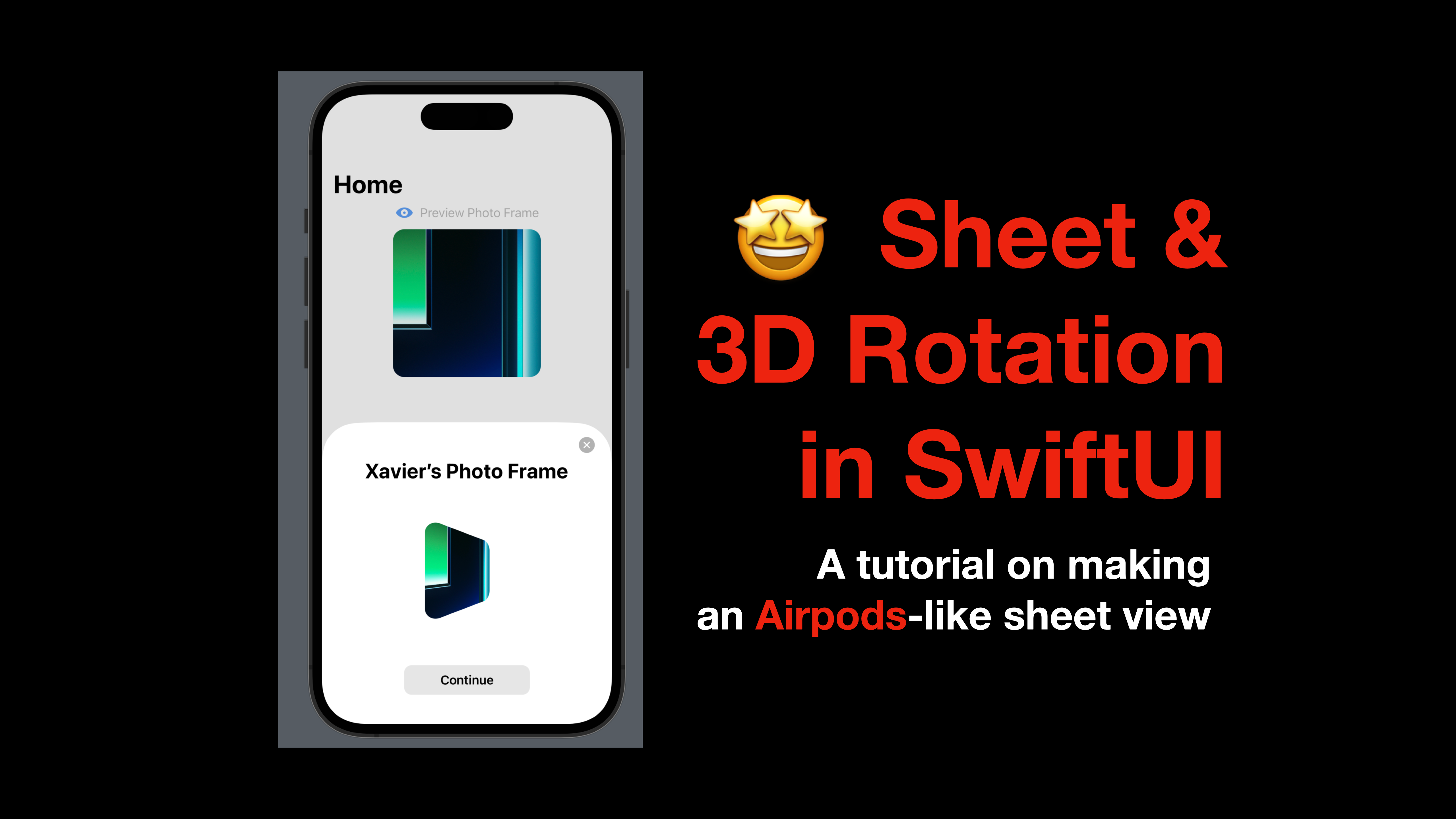 SwiftUI Sheet and 3D Rotation