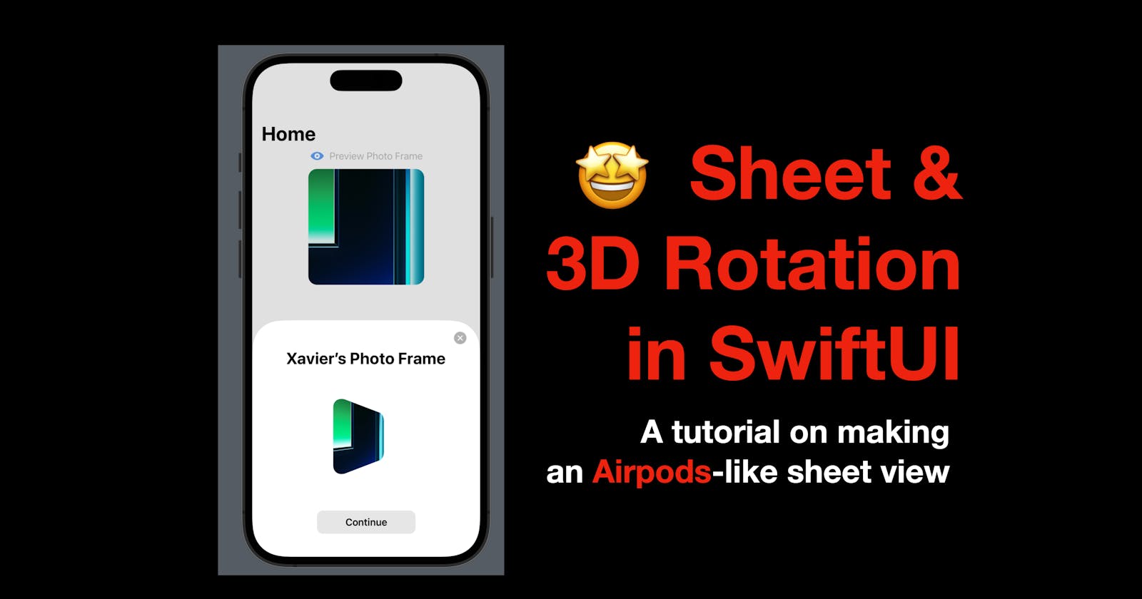 SwiftUI Sheet and 3D Rotation