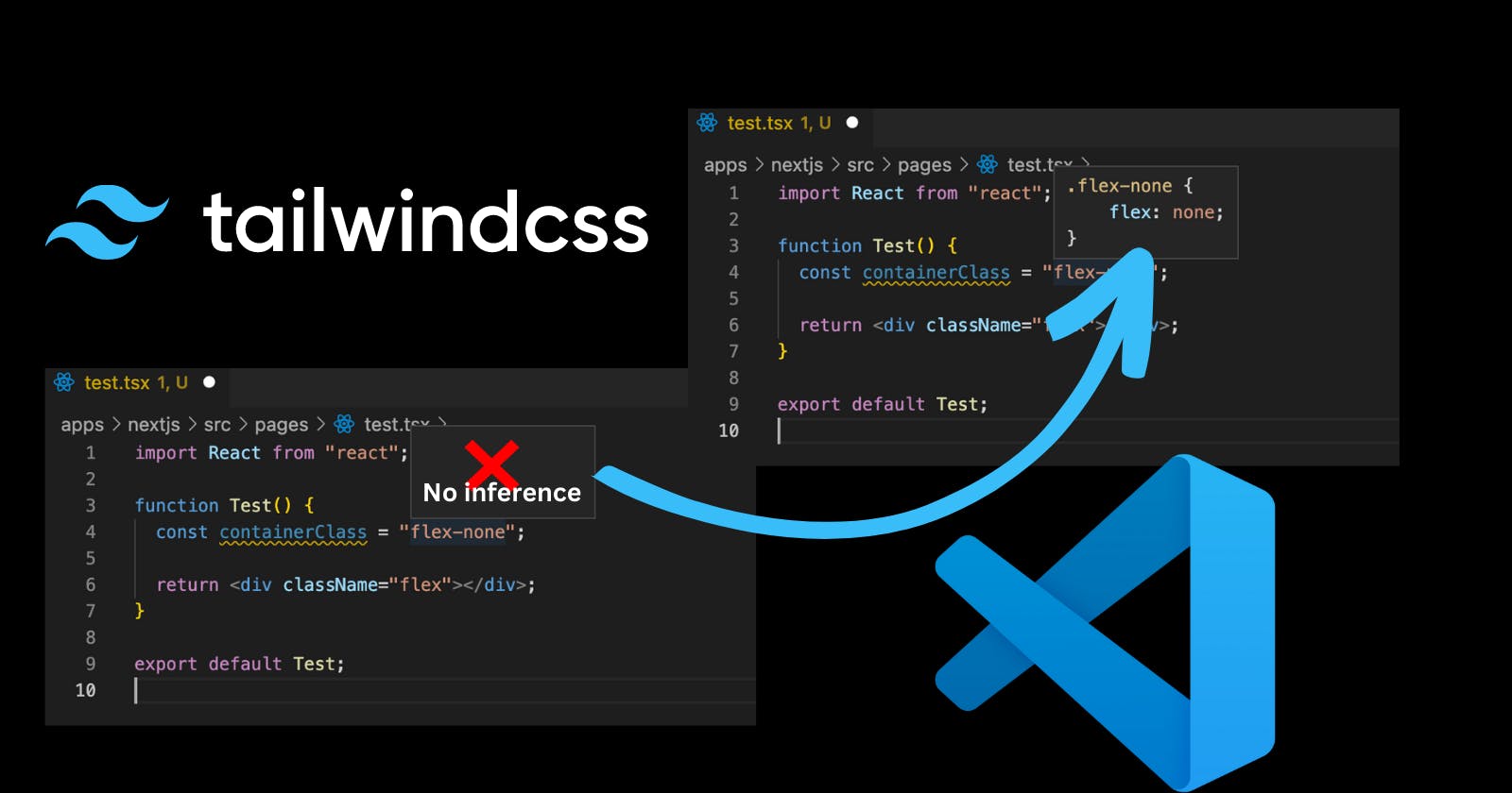 Optimize your workflow with Tailwind CSS: Get class completions and hover previews for classes assigned to variables in VScode