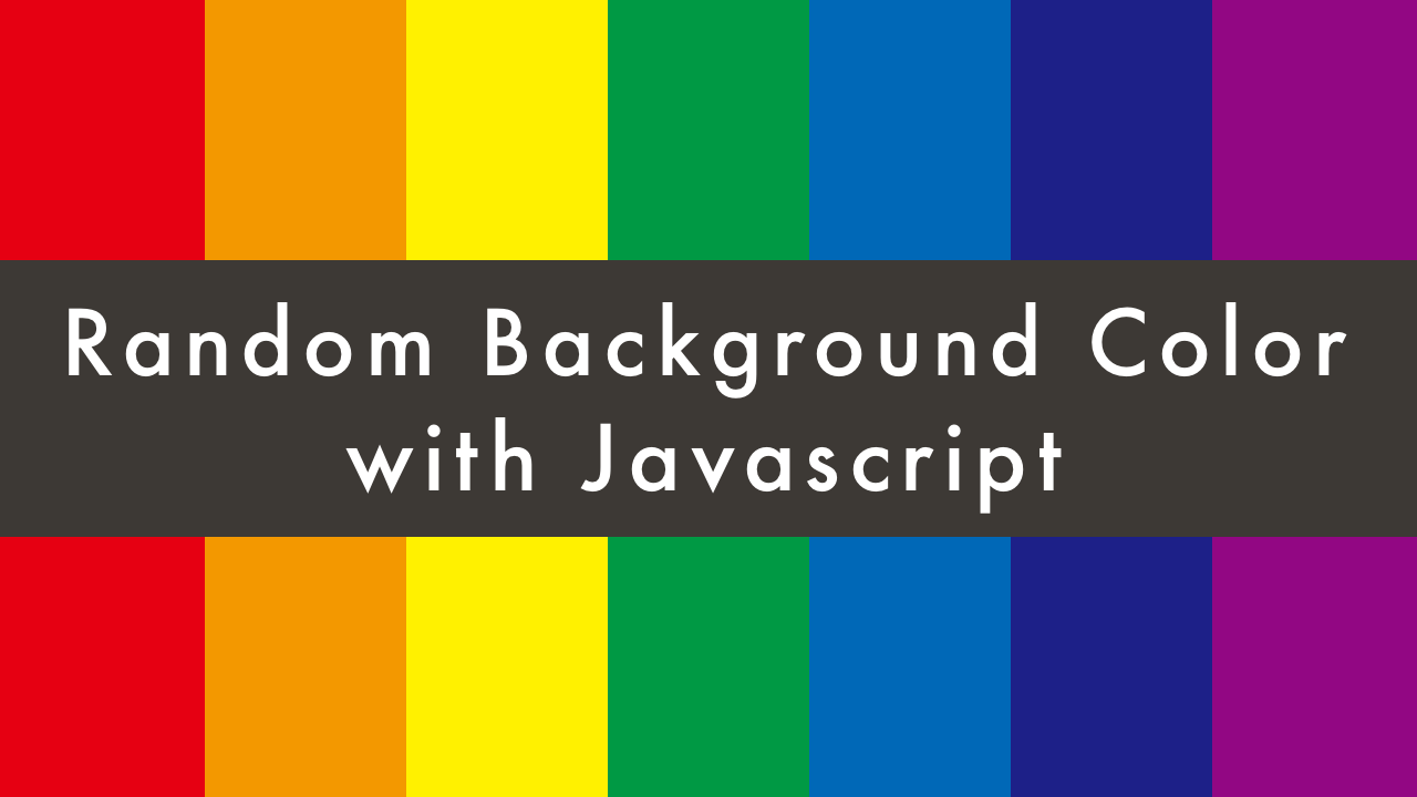 Random Background Color Generator. Javascript Project For Absolute Beginners.