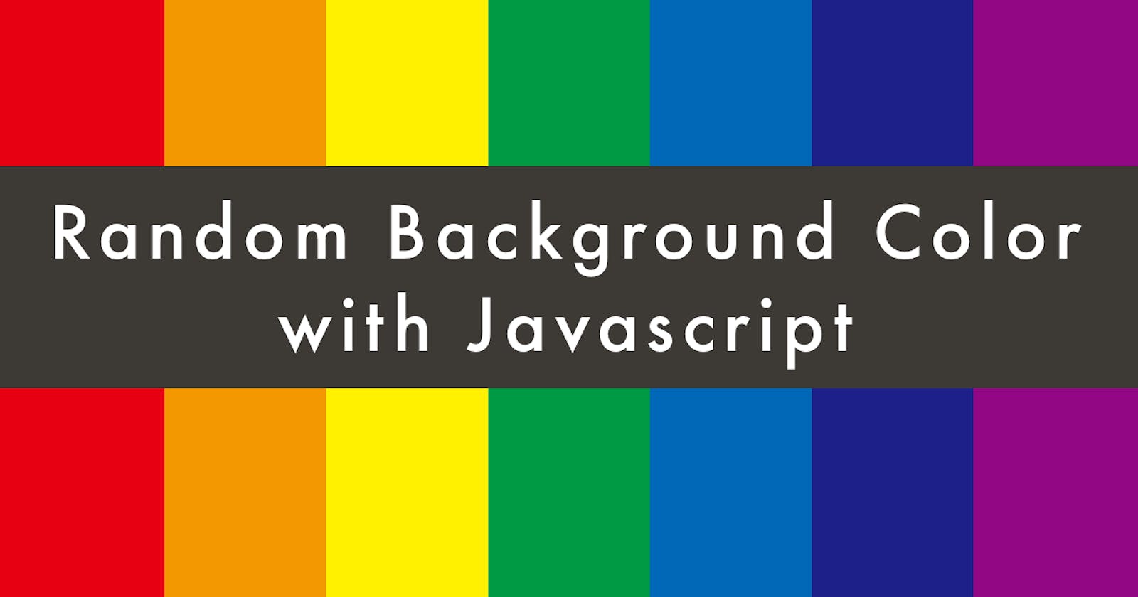 Random Background Color Generator. Javascript Project For Absolute Beginners.