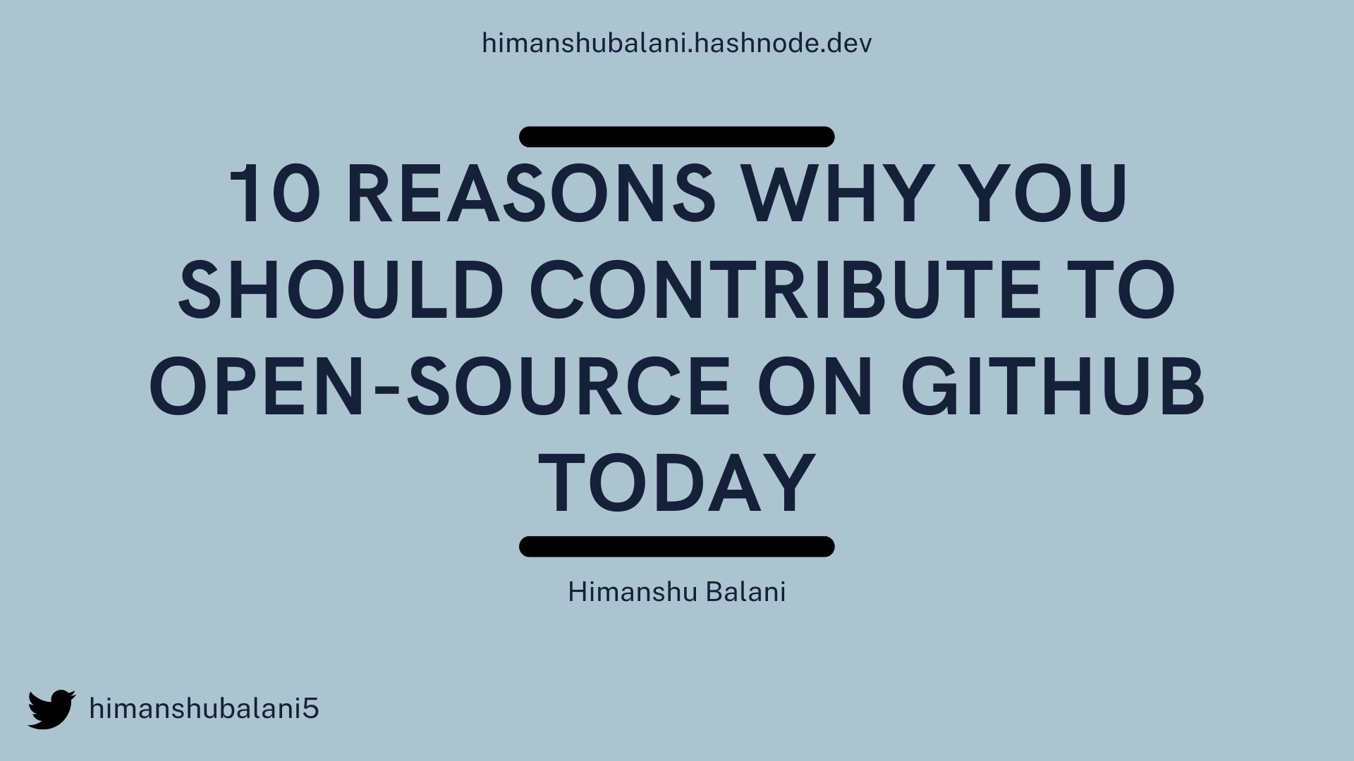 10 Reasons why you should contribute to Open-Source on GitHub today