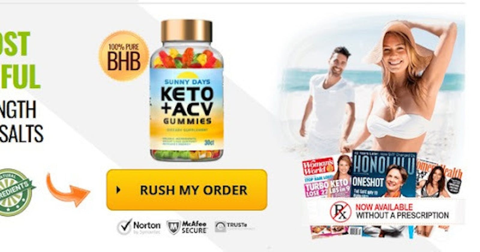 Sunny Days Keto + ACV Gummies Pills: Everything Consumers Need to Know About Pills Includes Apple Cider Vinegar goBHB Exogenous Ketones Advanced Ketog