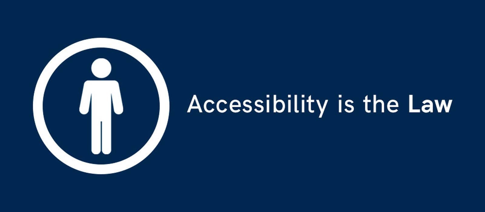 A logo containing "Accessibility is the law" (Image via PixelPlex)