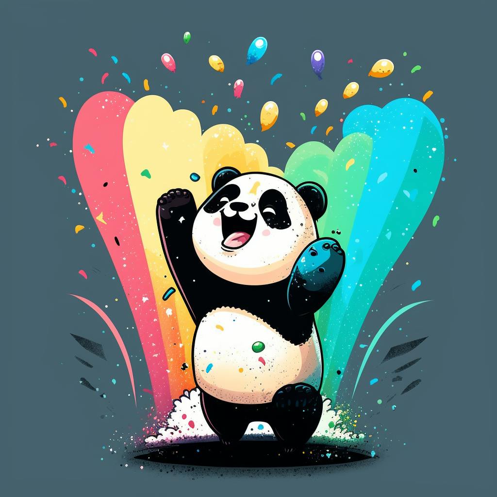 Happy Panda after deploying to subdirectory auccessfully, credits to Midjourney