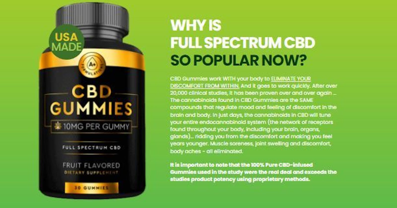 A+ Formulations CBD Gummies - Mindful Relaxation and Focus!