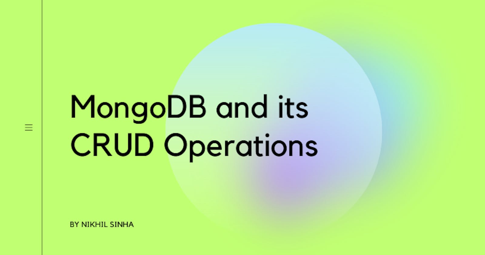 MongoDB 's CRUD Operations