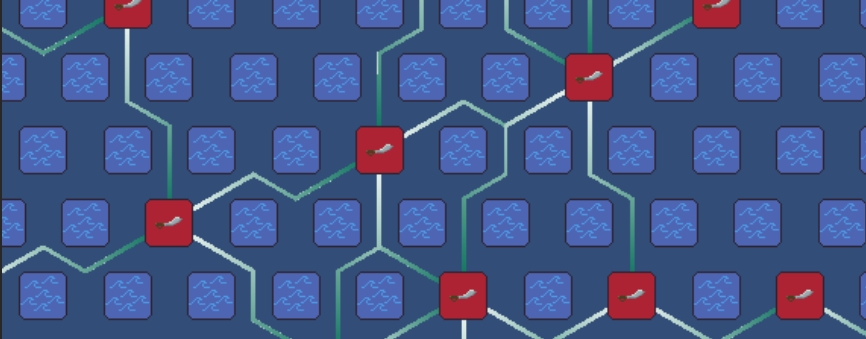 Drawing along the edges of a hex map