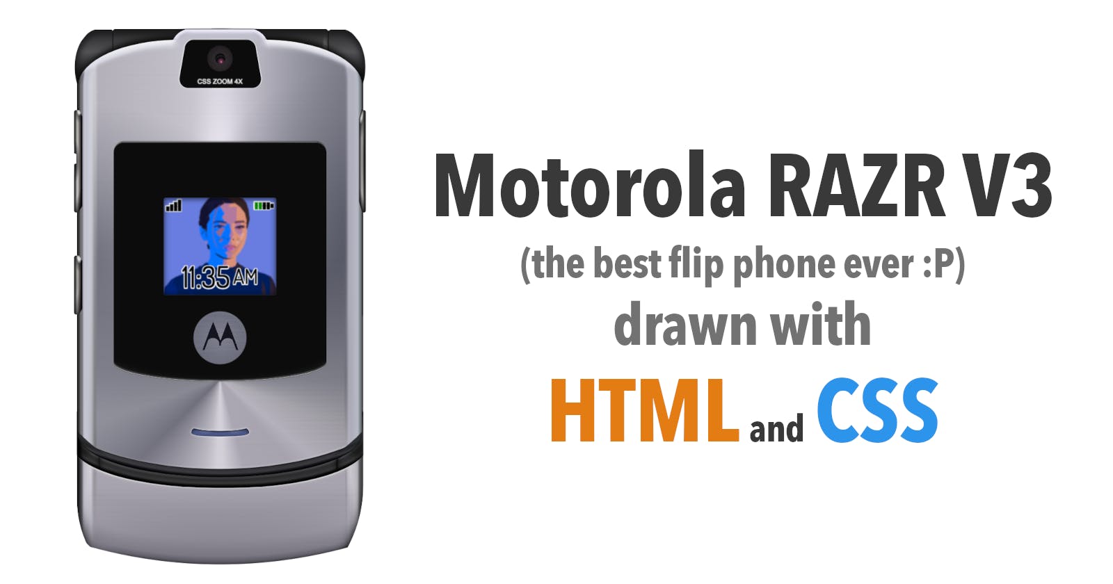 CSS Art: Motorola RAZR V3