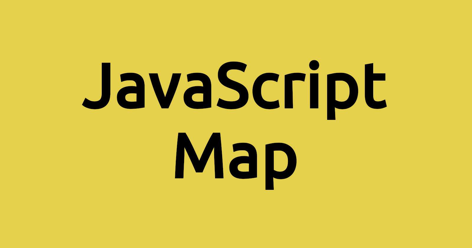 Map in JavaScript