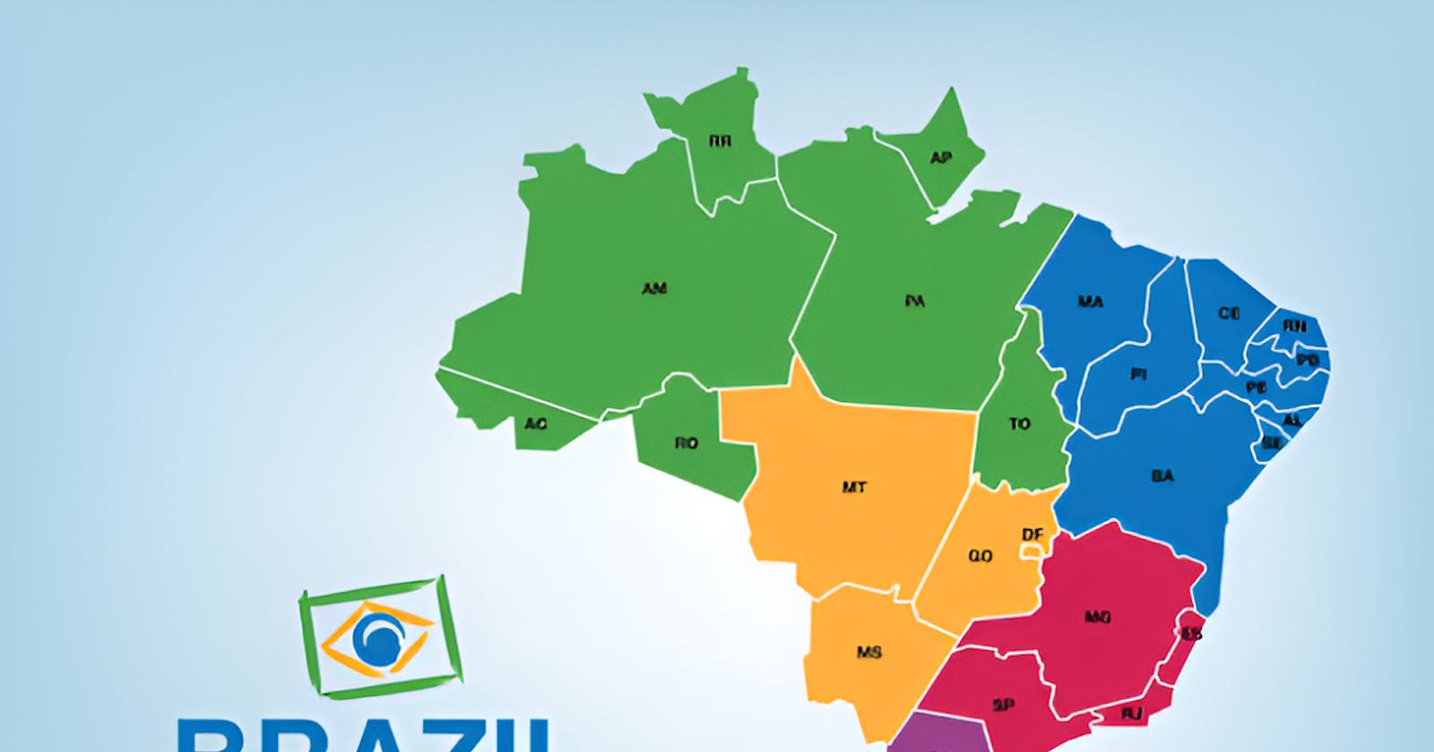 Mapa do Brasil com Estados, Capitais, Regiões e Cidades 2023