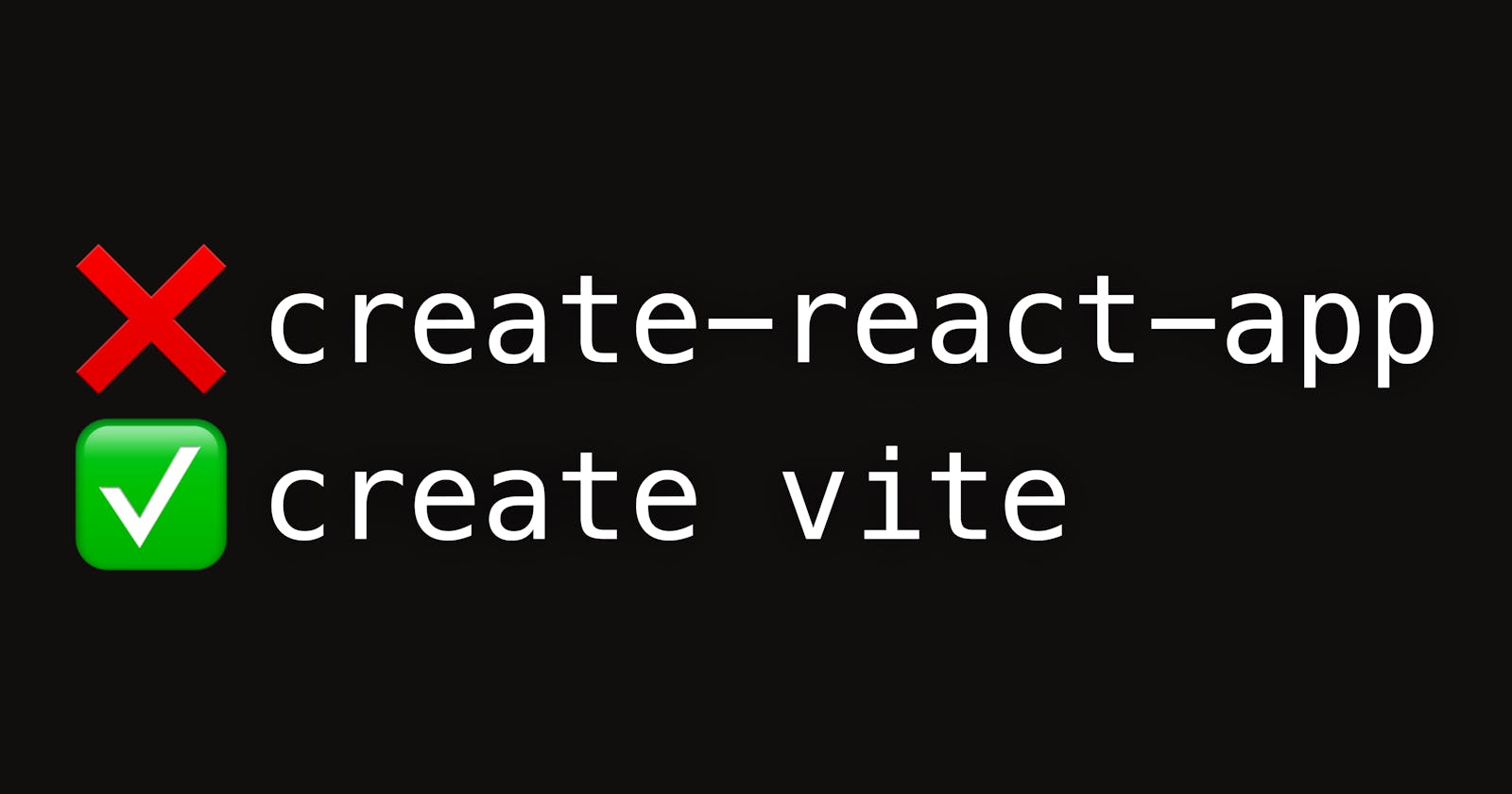 Don't use create-react-app anymore, try these