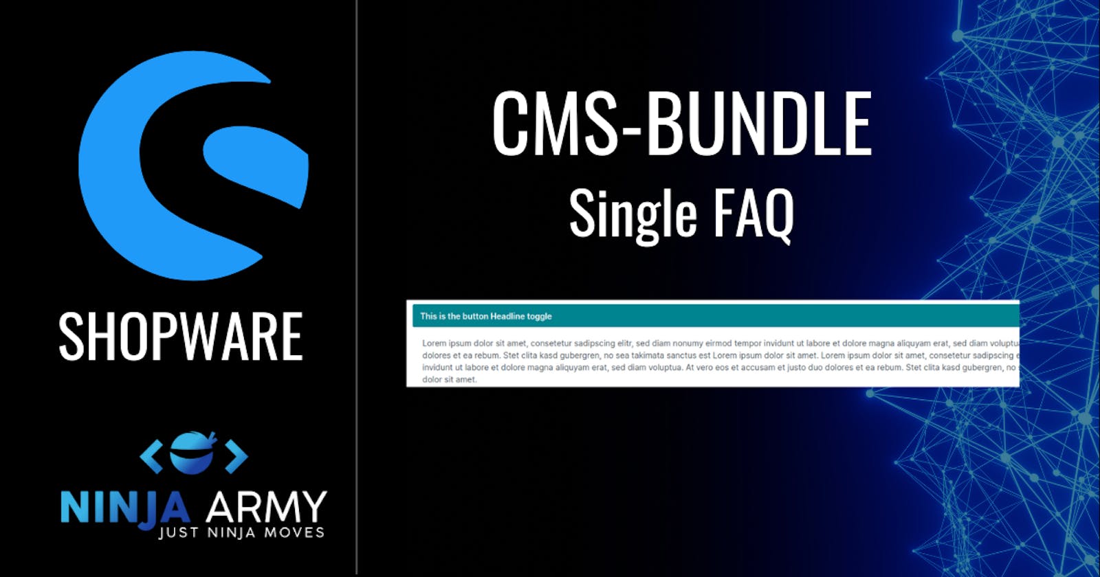 CMS Single FAQ - Shopware 6