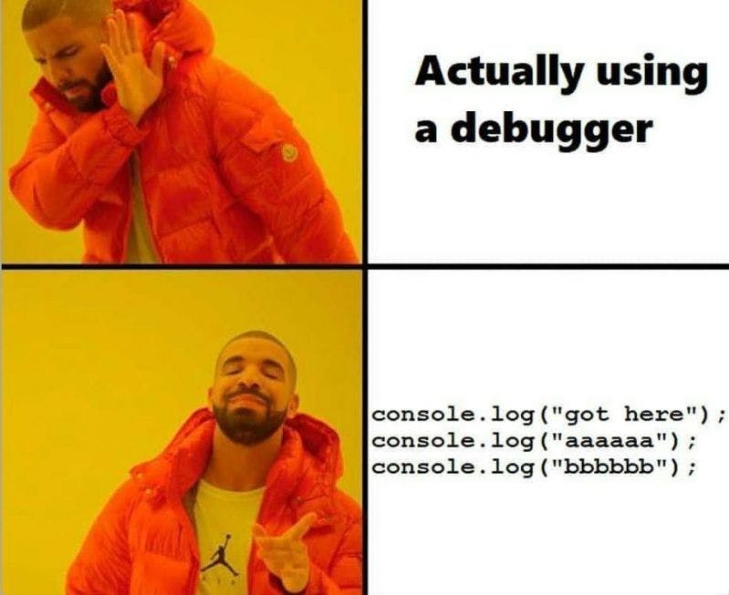 javascript debugger meme