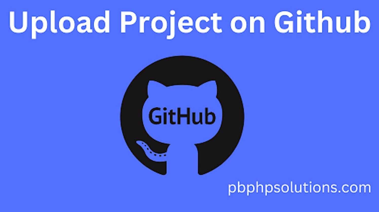 How to upload project on GitHub