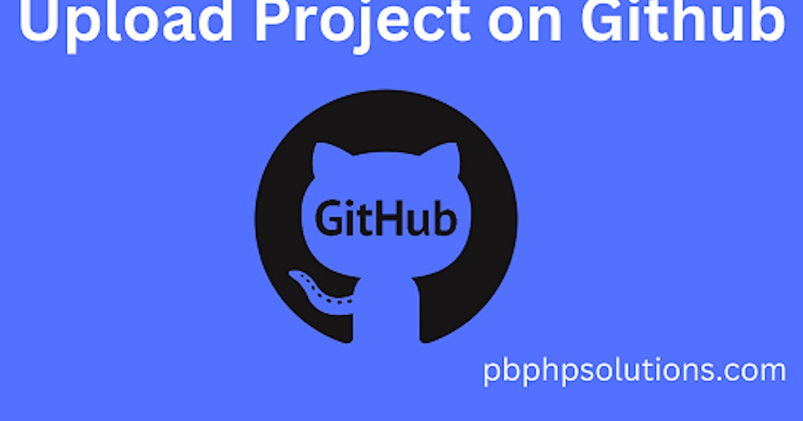 How to upload project on GitHub