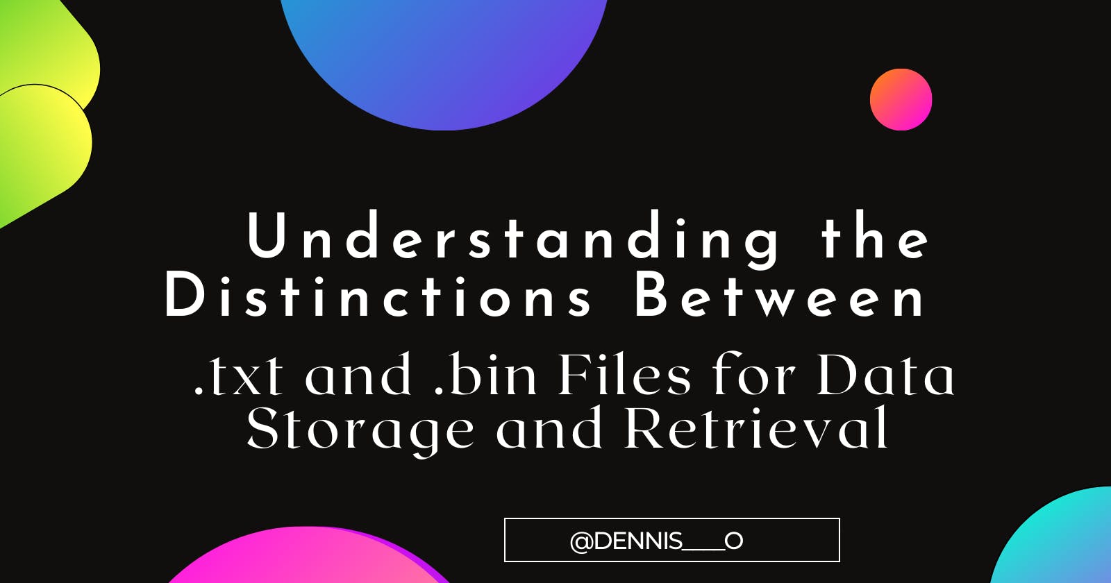 Understanding the Distinctions between .txt and .bin Files for Data Storage and Retrieval