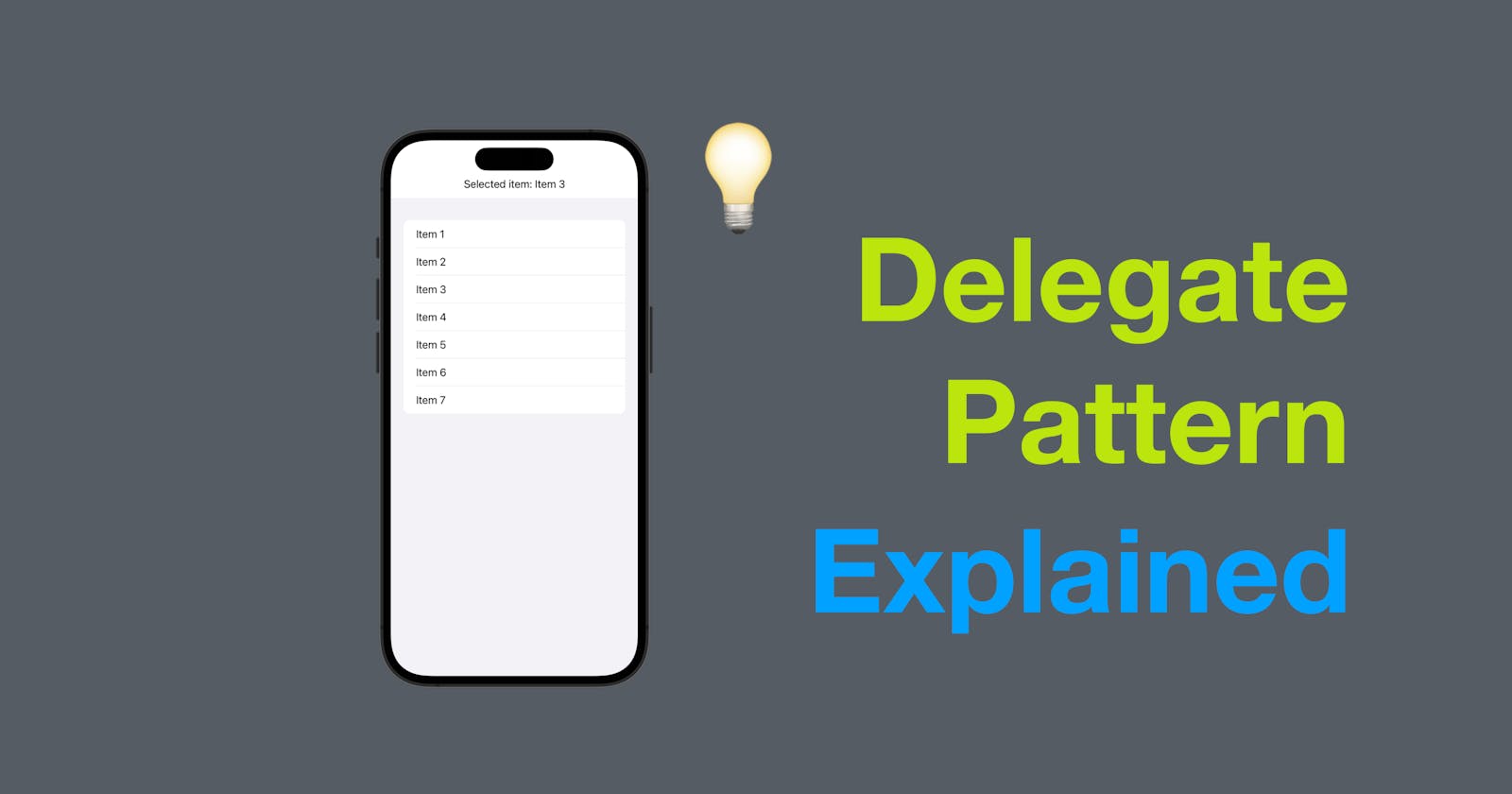 Delegate Pattern Explained