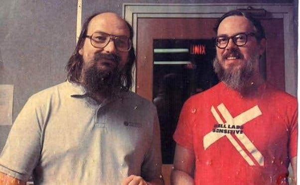 Dennis Ritchie and Brian Kernighan