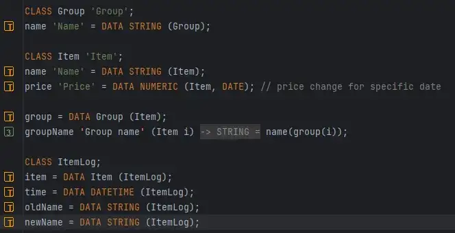 Classes and Primary Properties