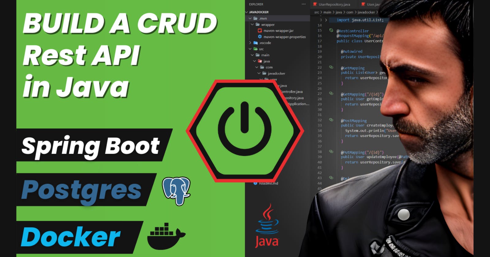 Java CRUD Rest API using Spring Boot, Hibernate, Postgres, Docker and Docker Compose