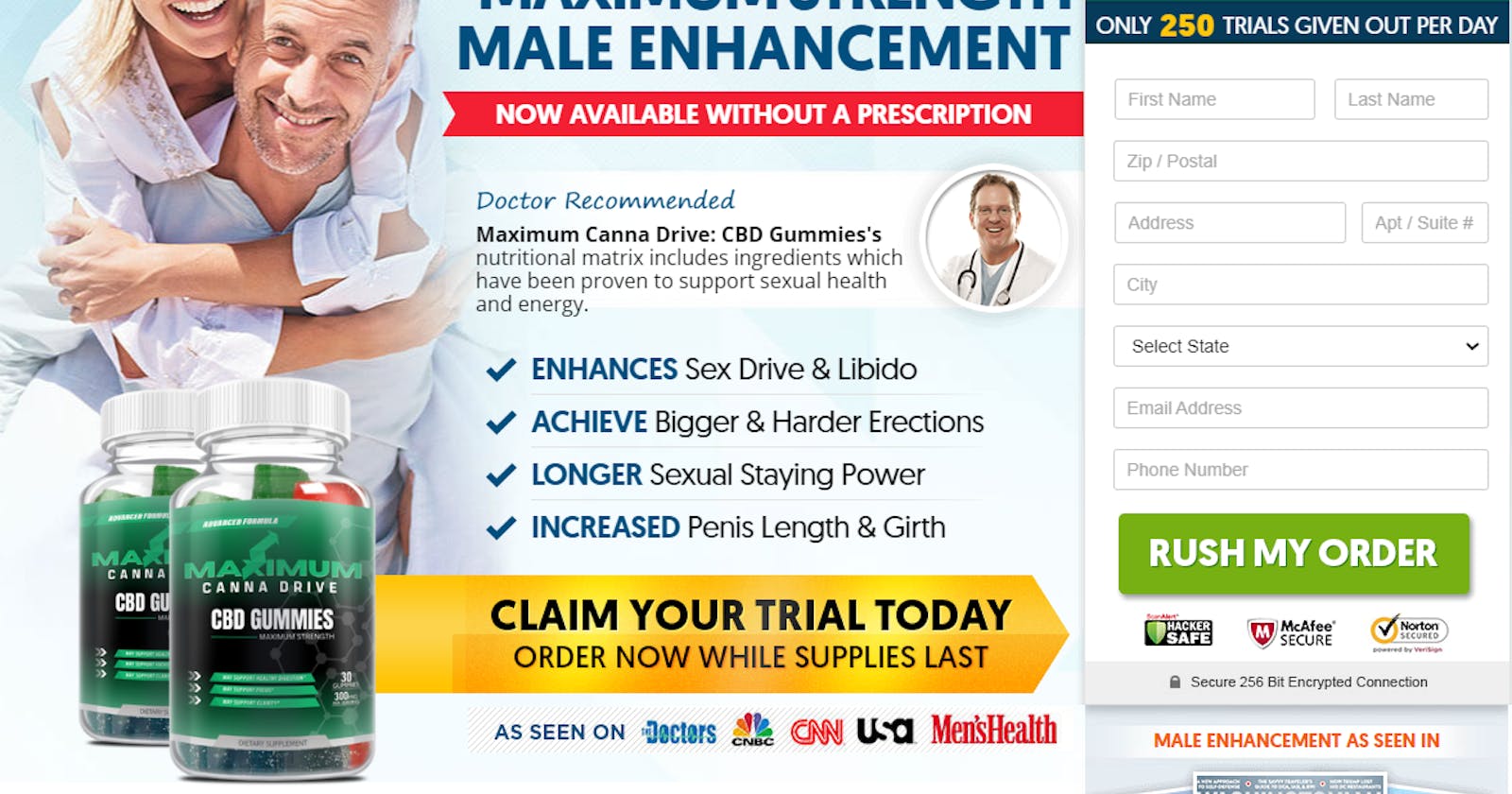 CannaDrive Male Enhancement Gummies - Advance Sexual Pills For Men!
