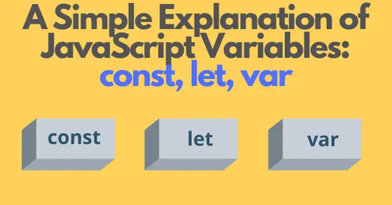 JavaScript Variable Declarations: Exploring the Differences between Var, Let, and Const