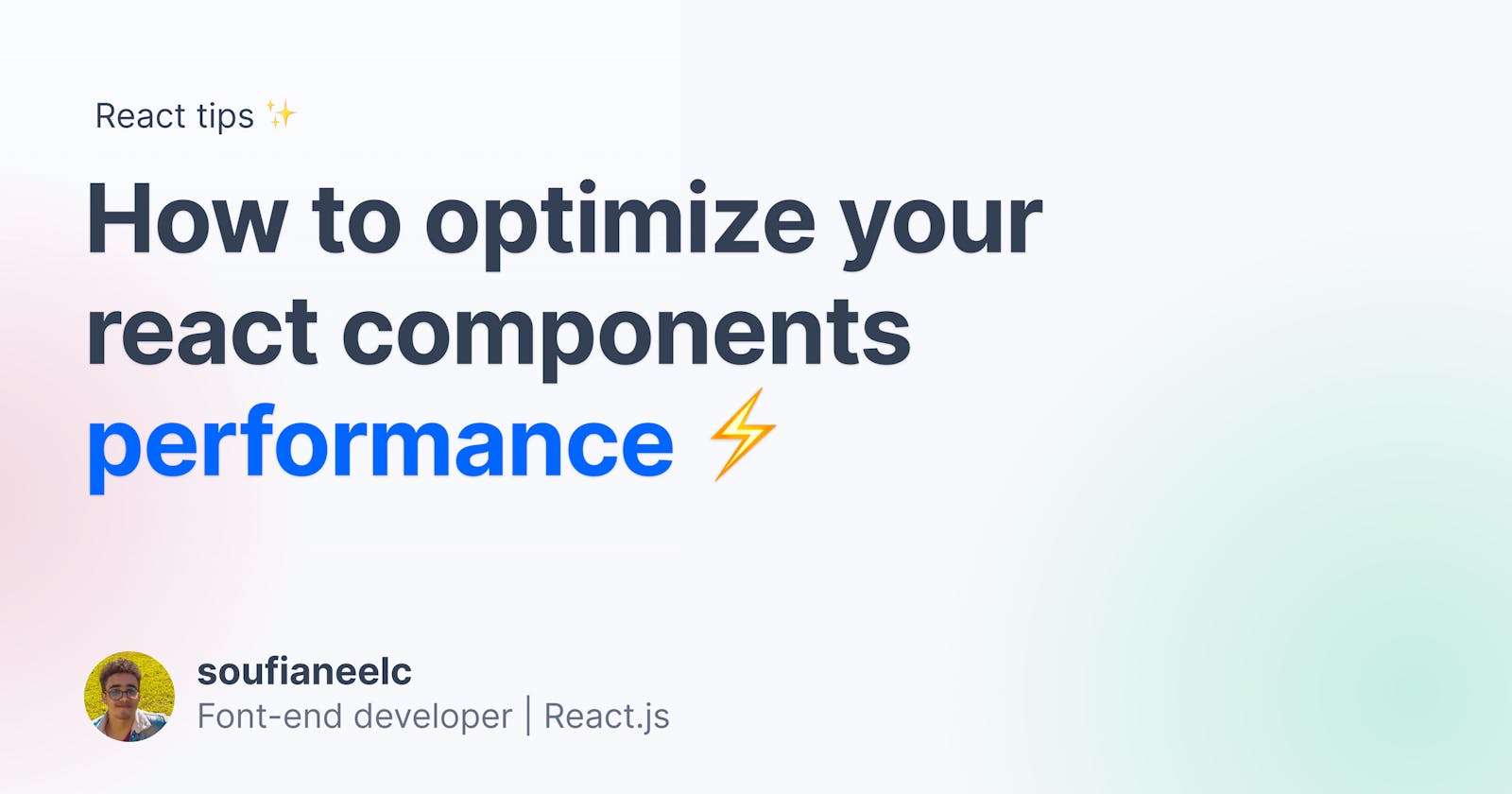 React components performance optimization