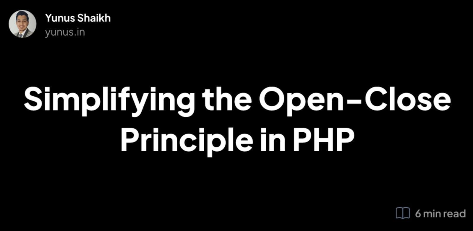 Simplifying the Open-Close Principle in PHP