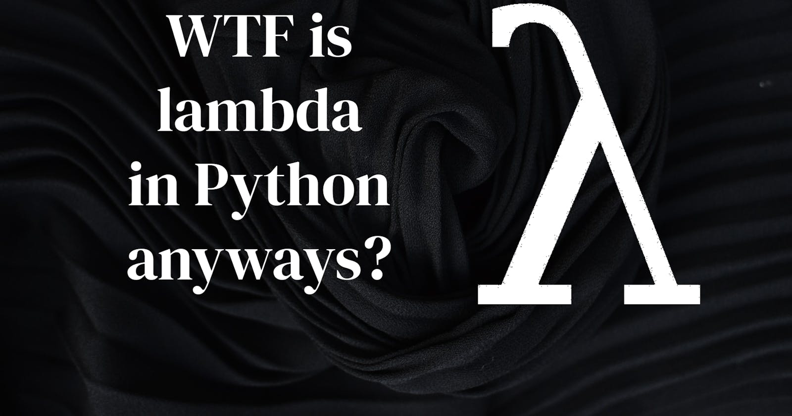 Advanced Python: The lambda