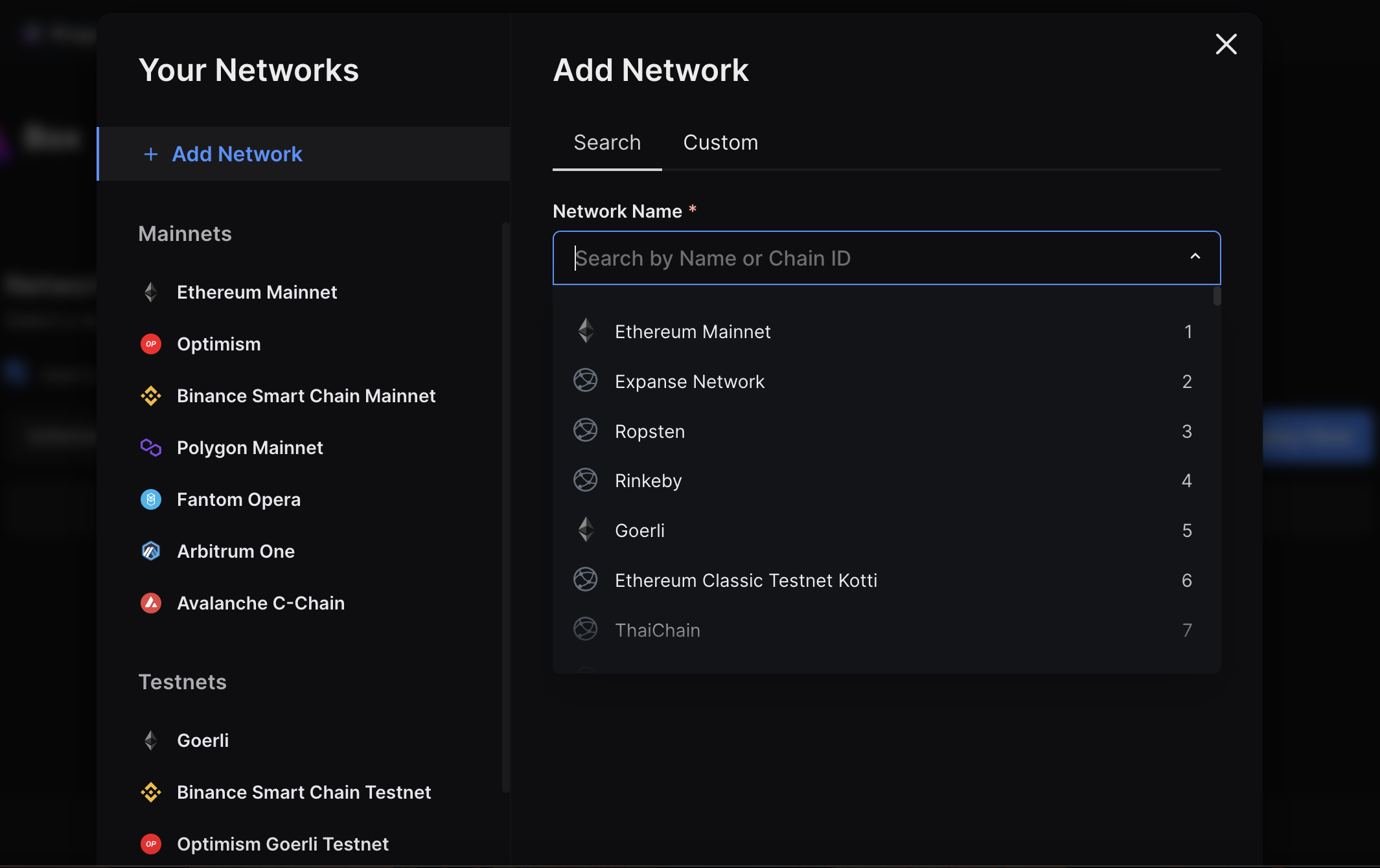 Configure Networks  thirdweb Dashboard
