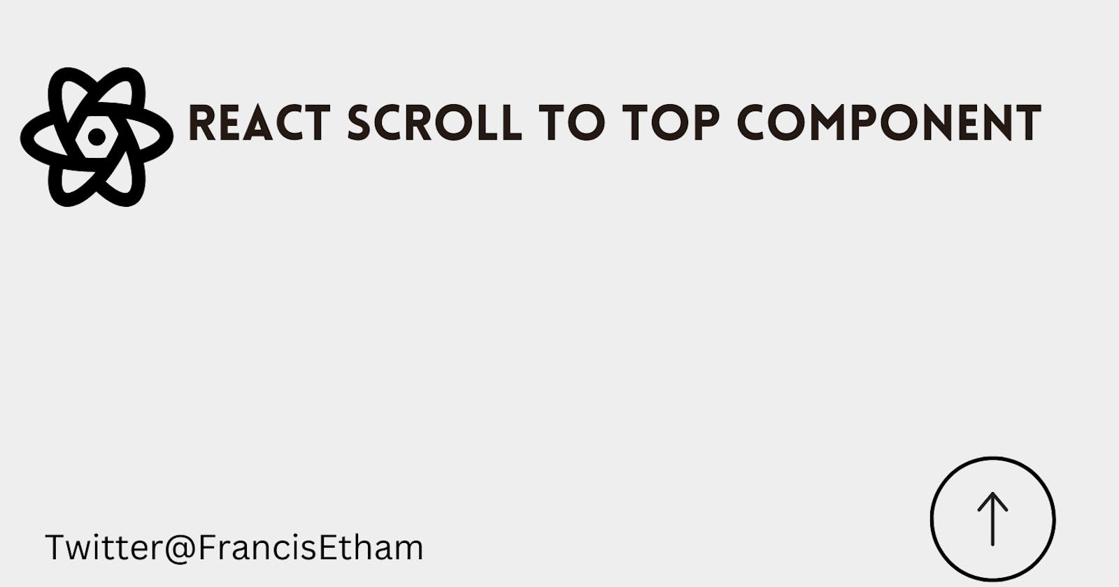 Scroll to top component react