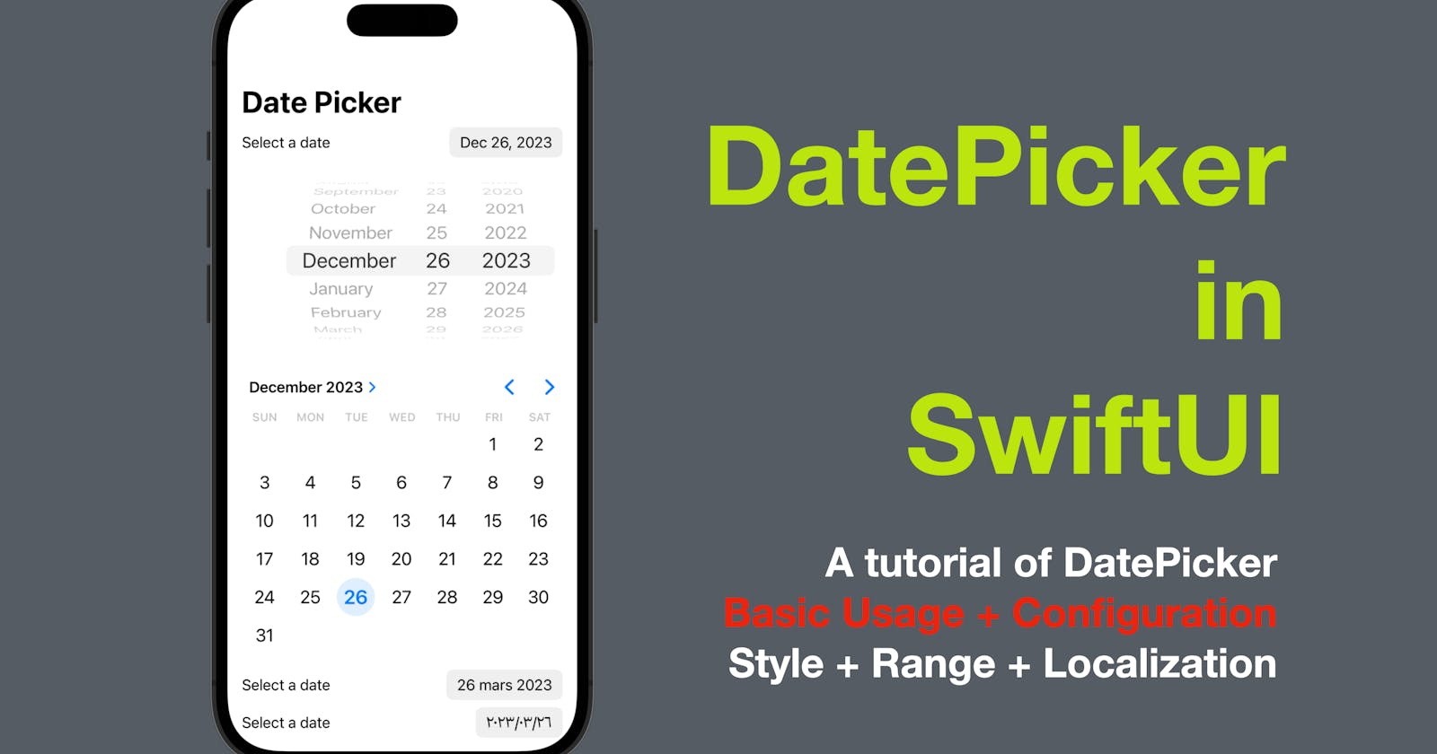 Date Picker in SwiftUI