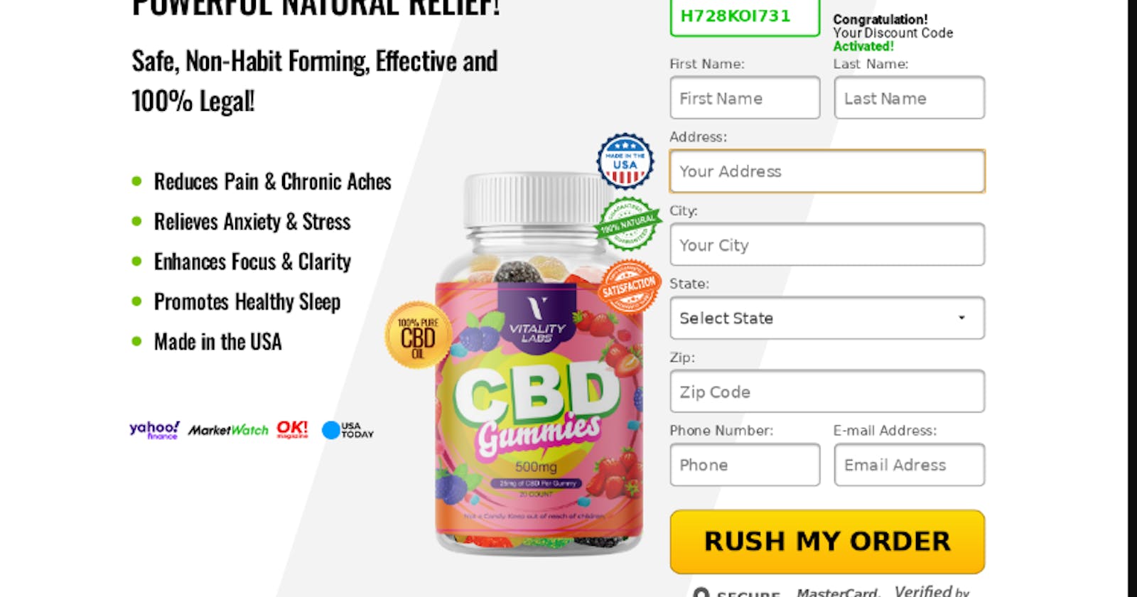 Vitality Labs CBD Gummies - The Real Deal About  Vitality Labs CBD Gummies: Is it Safe for  Pain Relief?