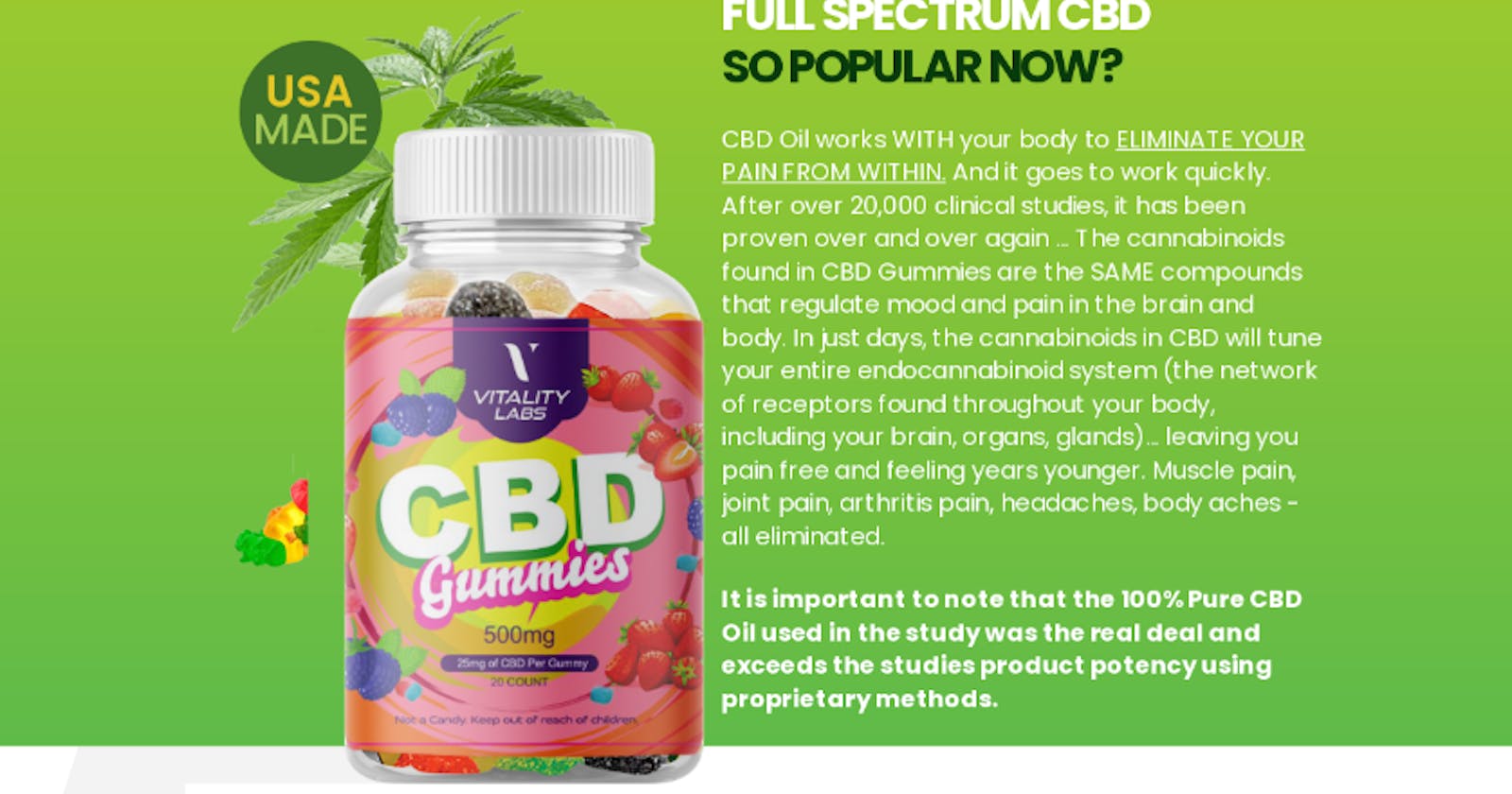 Vitality Labs CBD Gummies - The Ultimate Guide to  Vitality Labs CBD Gummies: Does it Work?
