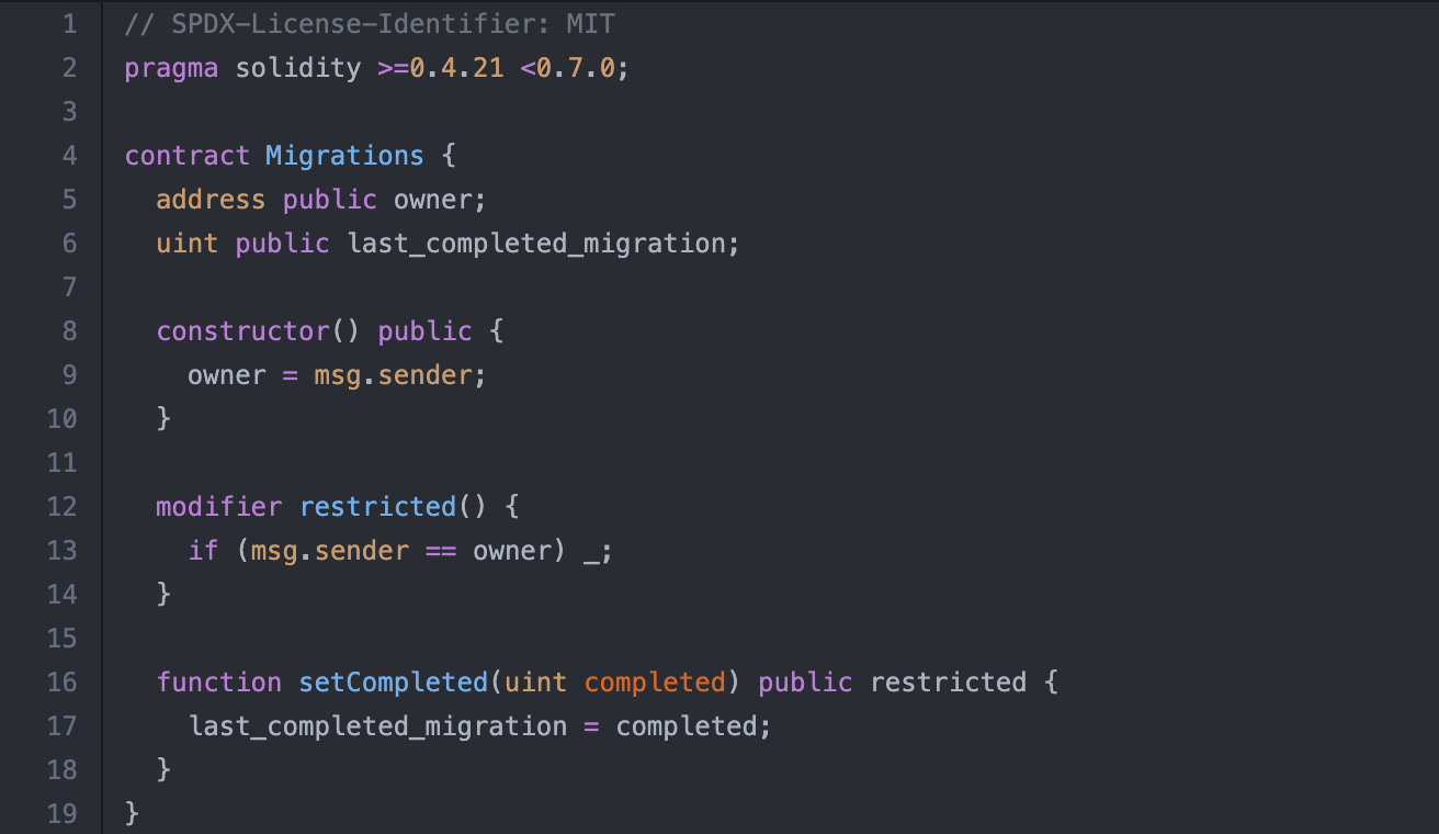 Writing Our First Smart Contract