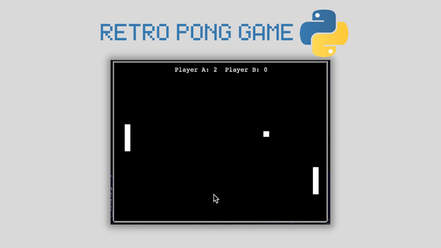 Python Retro Pong Game