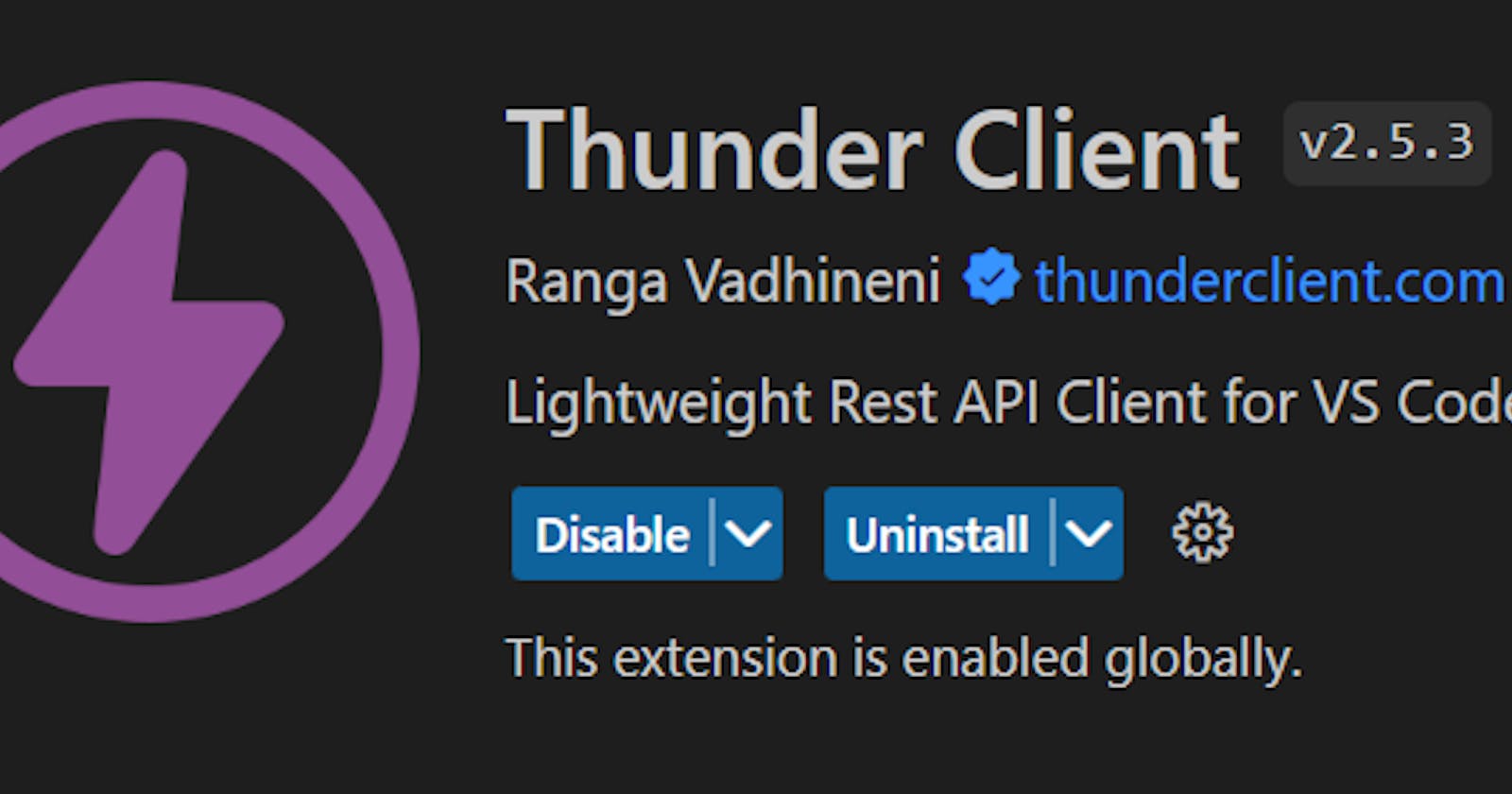 Thunder Client API Testing