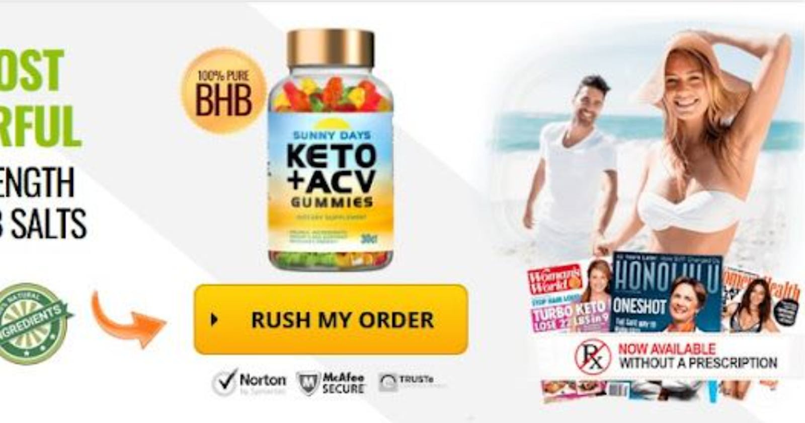 Sunny Days Keto ACV Gummies South Africa Reviews – Sunny Days For Good Weight Loss Probiotic Supplement?