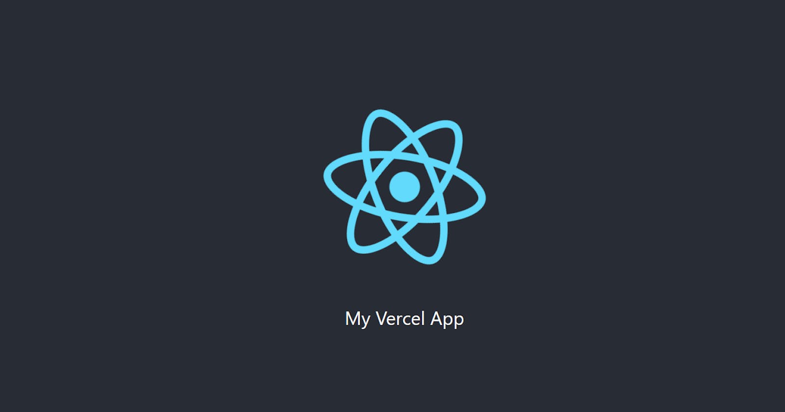 Simple React Application on Vercel