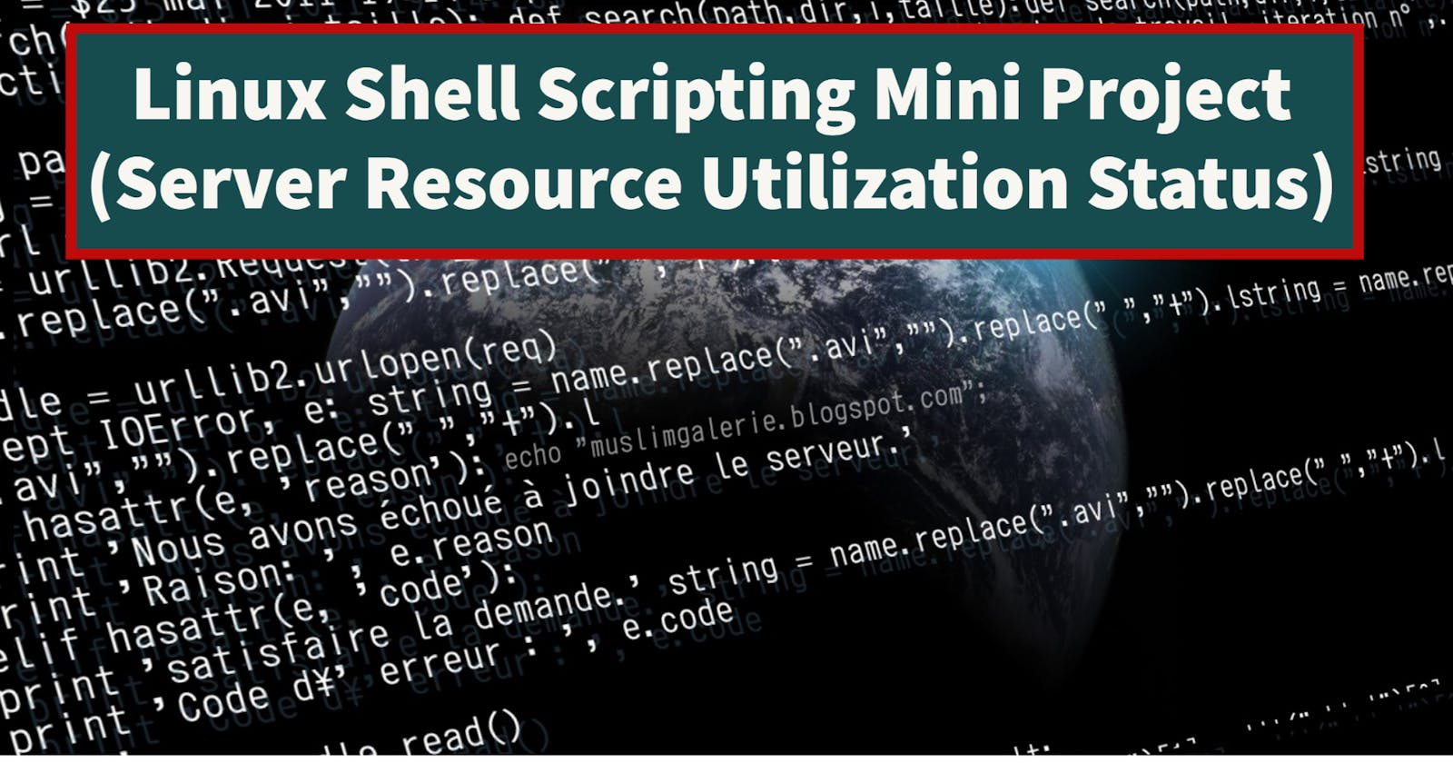 Linux Shell Scripting Mini Project(Server Resource Utilization Status)