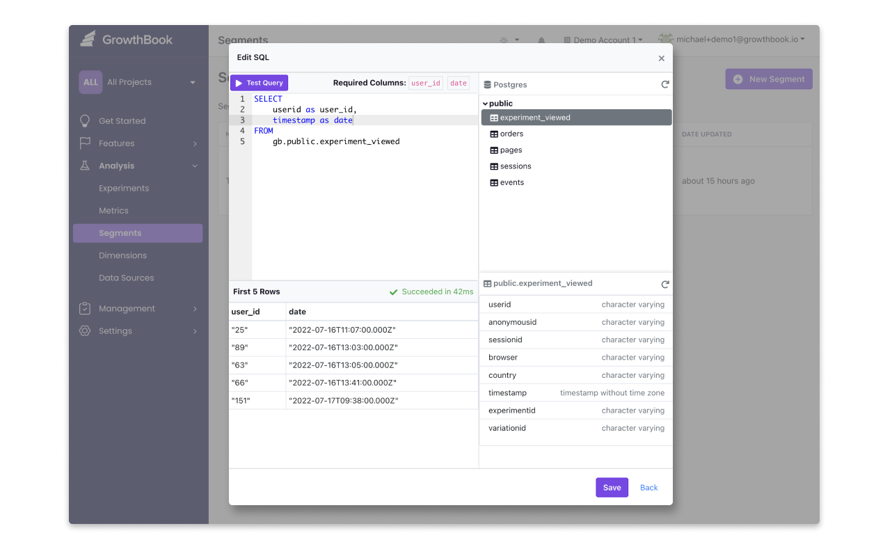 Introducing: The GrowthBook Schema Browser