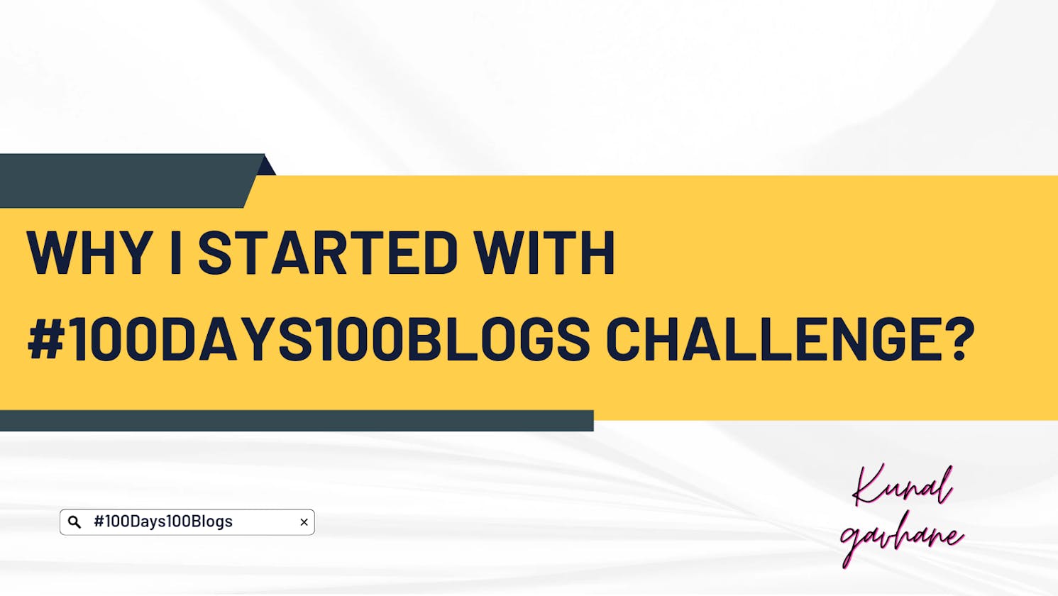 Why I started with #100Days100Blogs challenge?