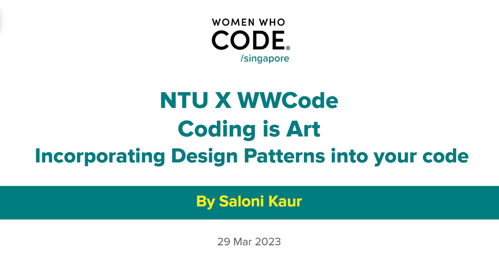 Coding is Art: Incorporating Design Patterns Into Your Code