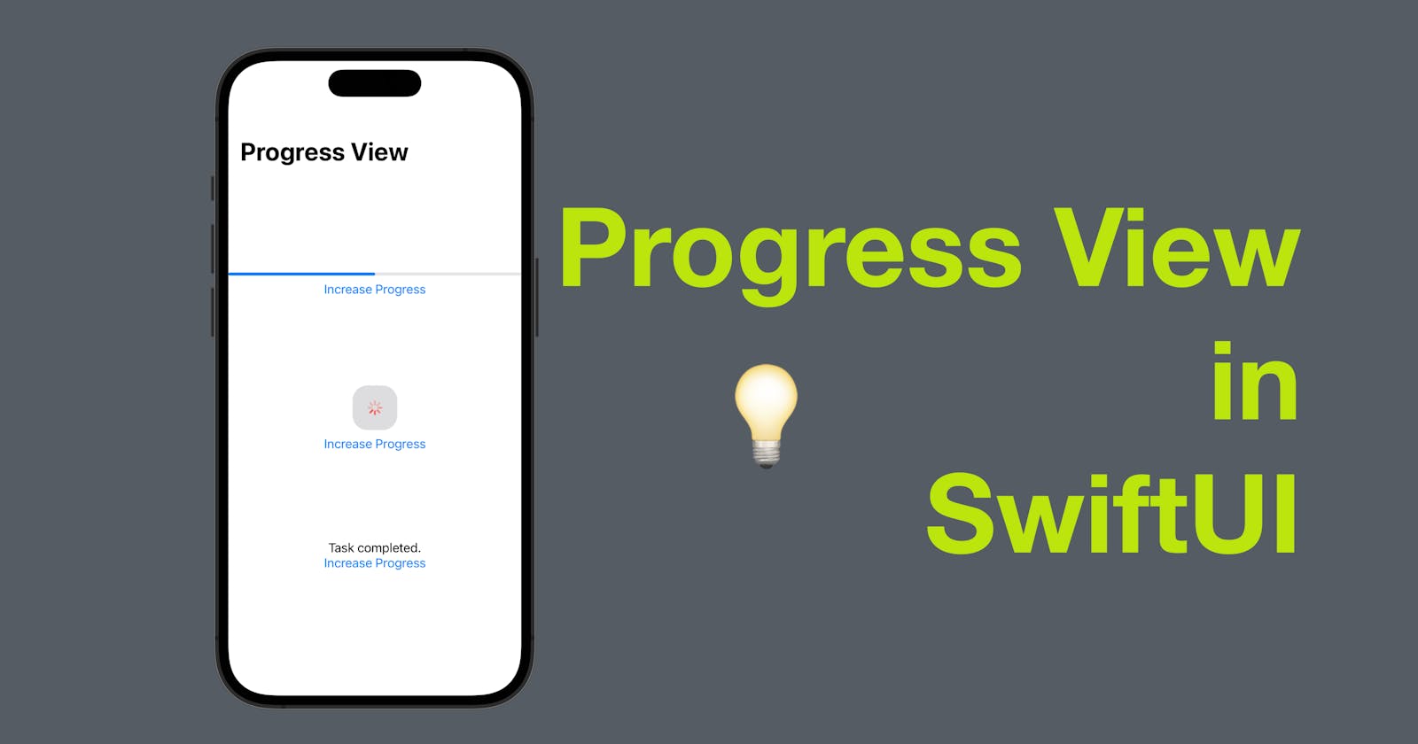 Progress View in SwiftUI