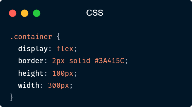 CSS code sample