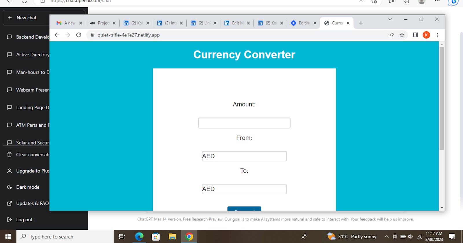 Currency Converter Application